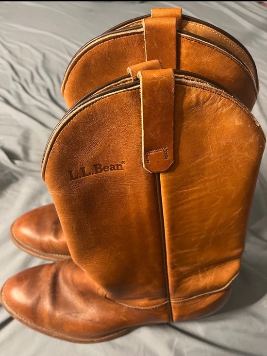 L.L. Bean Other - L.L. Bean Size 13 Men's Tan Leather Pull-On Boots